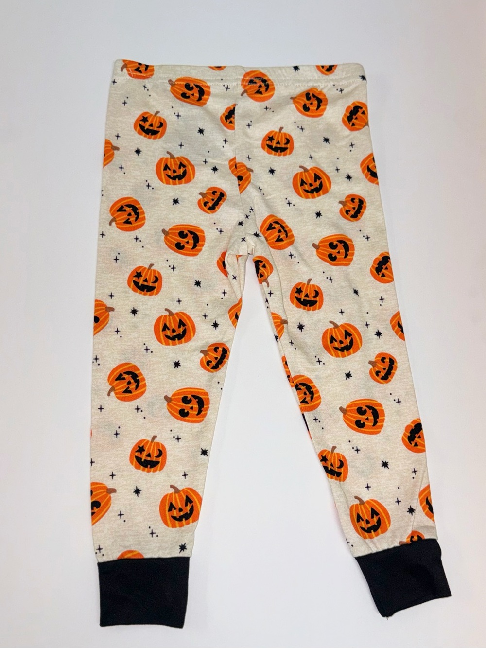 Halloween Pumpkin Kids Pajama Set with Socks - Orange - Picture 3 of 4